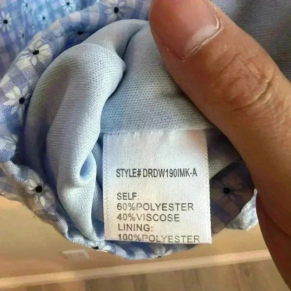 Blue and White  daisy Altard State dress M - Picture 5 of 6